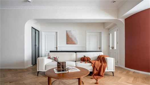 96㎡二手房改成輕法式，實(shí)用顯大完美收納！